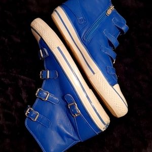 Ash Leather buckle sneakers